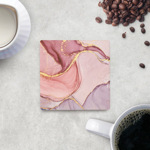 p. graham dunn Ceramic Coasters - Pink Geode