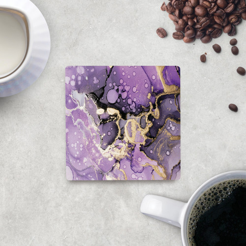 p. graham dunn Ceramic Coasters - Purple Geode