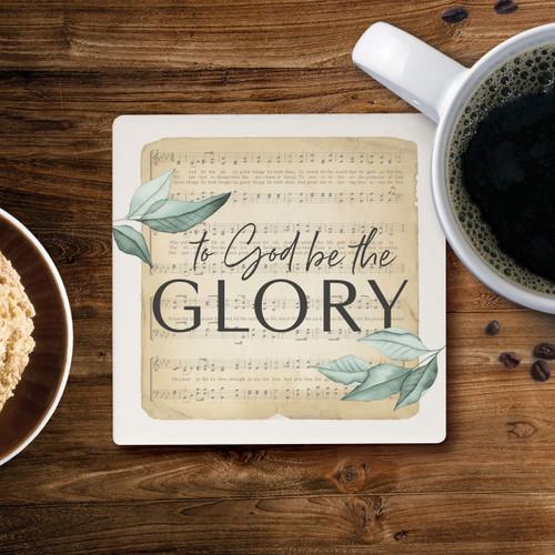 p. graham dunn Ceramic Coasters - To God Be The Glory