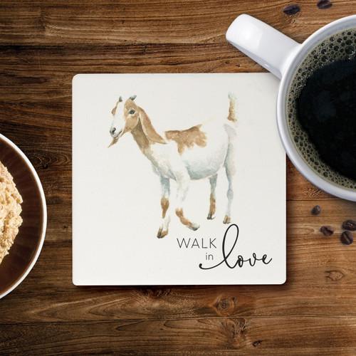 p. graham dunn Ceramic Coasters - Walk In Love