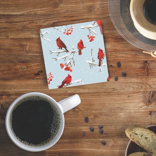 p. graham dunn Christmas Coasters - Cardinals