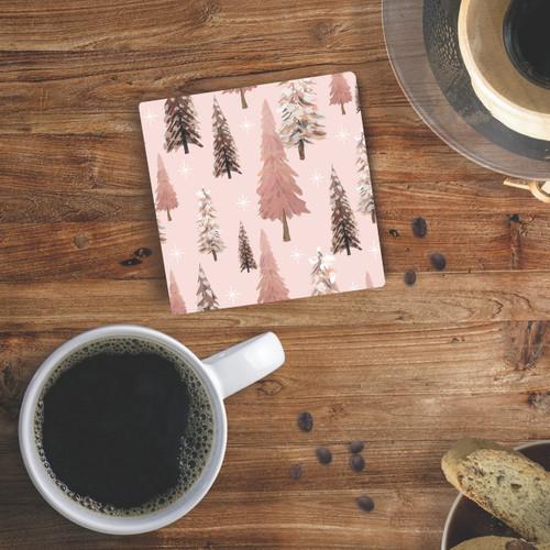 p. graham dunn Christmas Coasters - Pink Trees