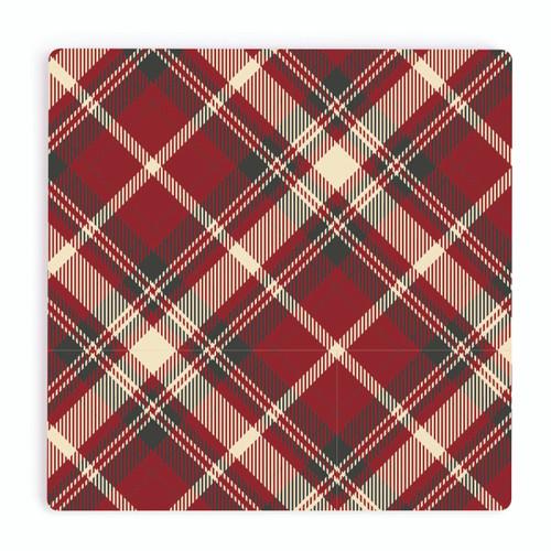 p. graham dunn Christmas Coasters - Plaid