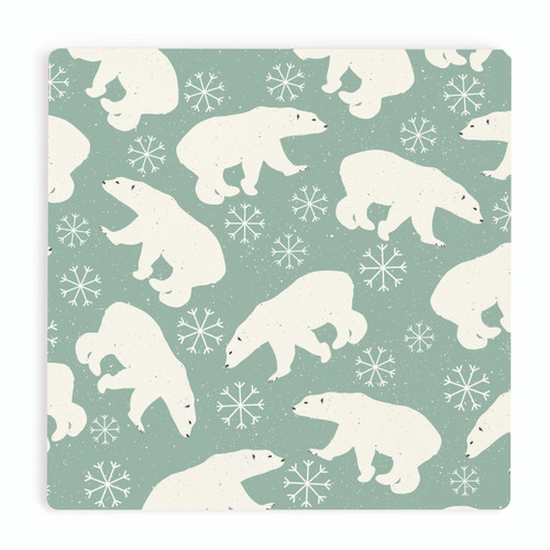 P. Graham Dunn Christmas Coasters - Polar Bears