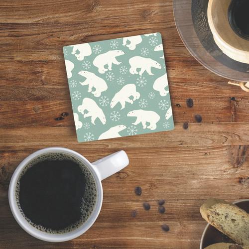 p. graham dunn Christmas Coasters - Polar Bears