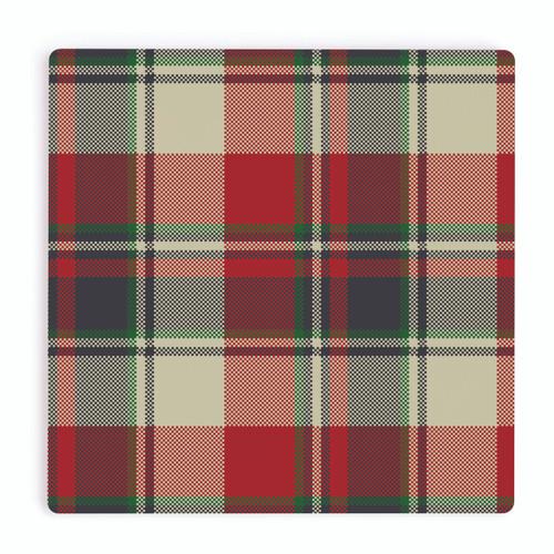 P. Graham Dunn Christmas Coasters - Red Green & White