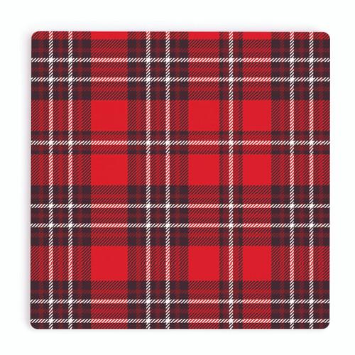 p. graham dunn Christmas Coasters - Red Plaid