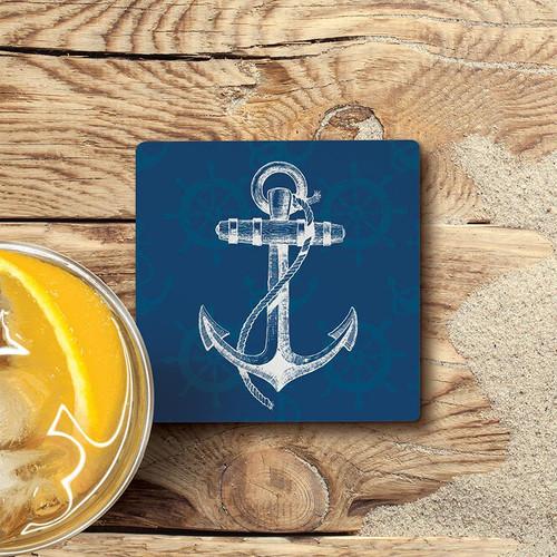 P. Graham Dunn Coastal Collection Coaster - Anchor