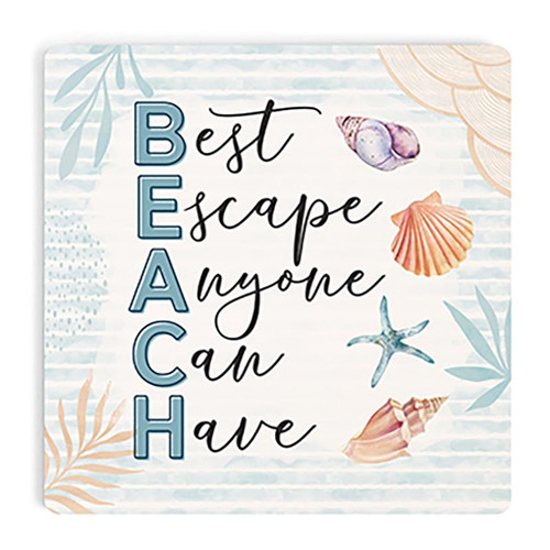 p. graham dunn Coastal Collection Coaster - B.E.A.C.H