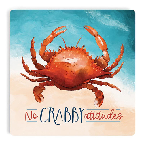 p. graham dunn Coastal Collection Coaster - No Crabby