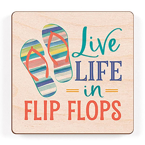 p. graham dunn Coastal Collection Magnet - Live Life