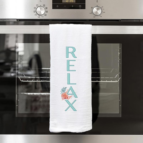 p. graham dunn Coastal Collection Tea Towels - Relax