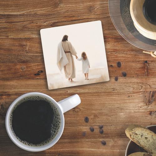 p. graham dunn Coaster - Jesus Walking