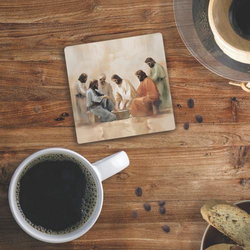 P. Graham Dunn Coaster - Jesus Washing