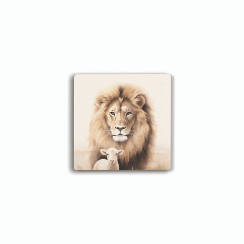 P. Graham Dunn Coaster - Lion & Lamb