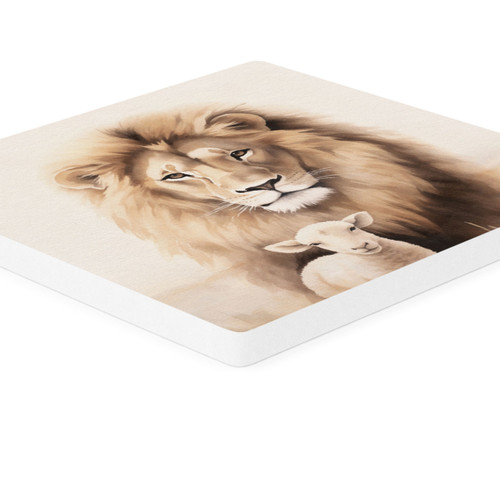 P. Graham Dunn Coaster - Lion & Lamb