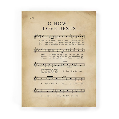 P. Graham Dunn Easel Sign - Oh How I Love