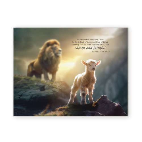 P. Graham Dunn Easel Sign - The Lamb Shall