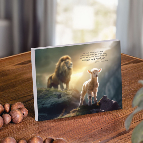 p. graham dunn Easel Sign - The Lamb Shall