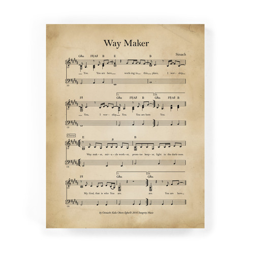 P. Graham Dunn Easel Sign - Way Maker