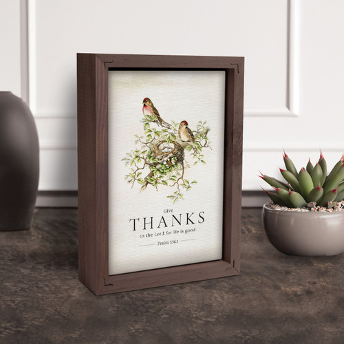 p. graham dunn Framed Art - Give Thanks