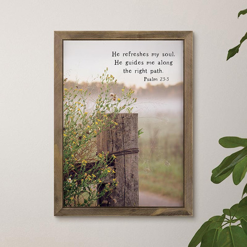 P. Graham Dunn Framed Art - He Refreshes