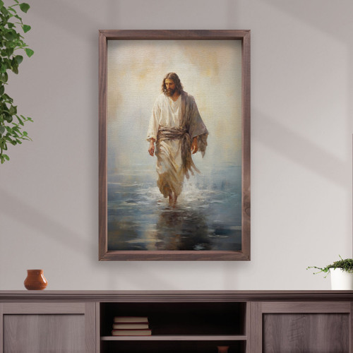 p. graham dunn Framed Art - Jesus Walking