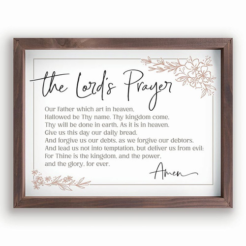 p. graham dunn Framed Art - The Lord's Prayer