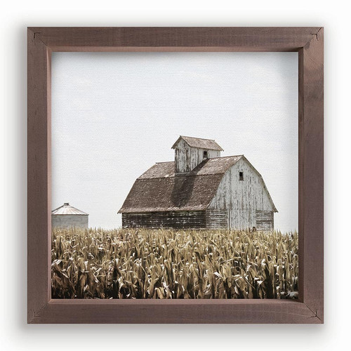 P. Graham Dunn Framed Linen Art - Barn