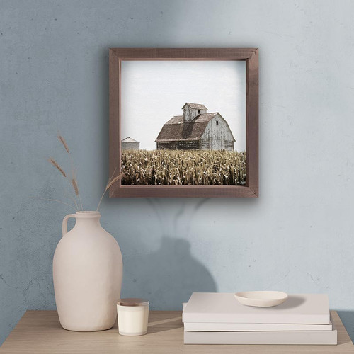 p. graham dunn Framed Linen Art - Barn