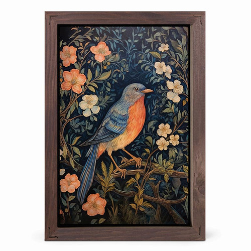 P. Graham Dunn Framed Linen Art - Bird