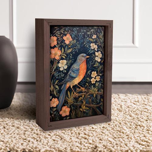 p. graham dunn Framed Linen Art - Bird