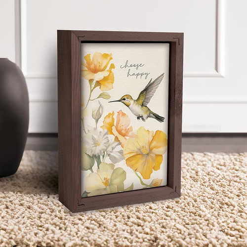 p. graham dunn Framed Linen Art - Choose Happy
