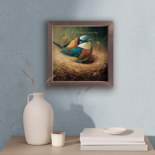 P. Graham Dunn Framed Linen Art - Find Beauty