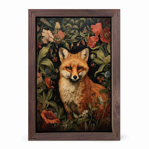 P. Graham Dunn Framed Linen Art - Fox