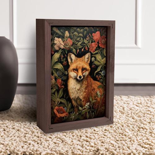 p. graham dunn Framed Linen Art - Fox