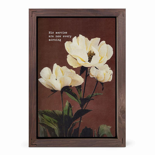 P. Graham Dunn Framed Linen Art - His Mercies Are New