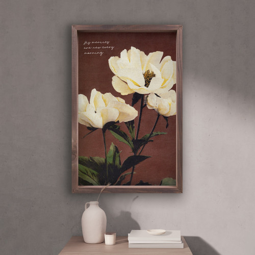 p. graham dunn Framed Linen Art - His Mercies