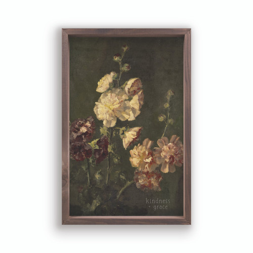 P. Graham Dunn Framed Linen Art - Kindness + Grace