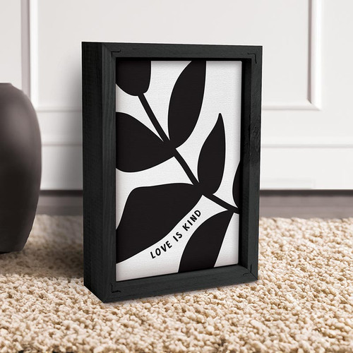 p. graham dunn Framed Linen Art - Love Is Kind