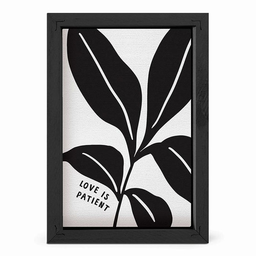 P. Graham Dunn Framed Linen Art - Love Is Patient