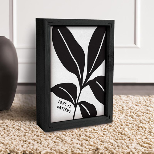 p. graham dunn Framed Linen Art - Love Is Patient