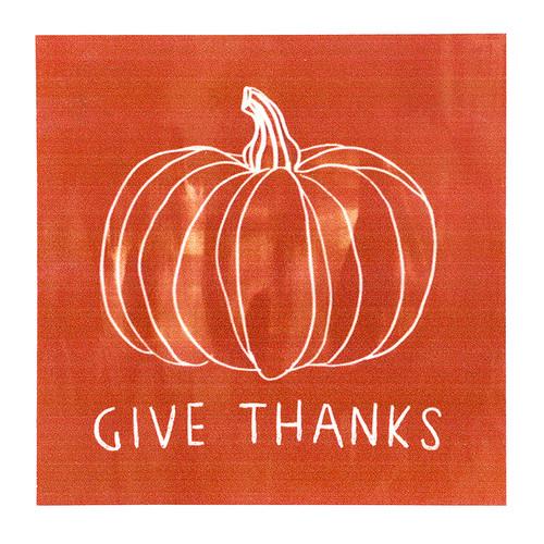 p. graham dunn Give Thanks Orange Wood Block
