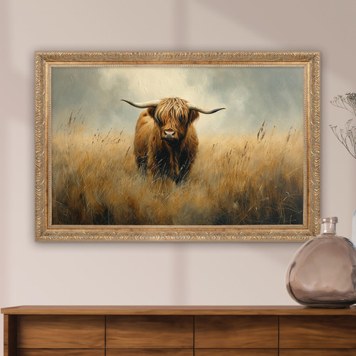 p. graham dunn Gold Frame - Highland Cow
