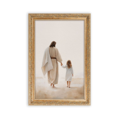P. Graham Dunn Gold Frame - Jesus Walking