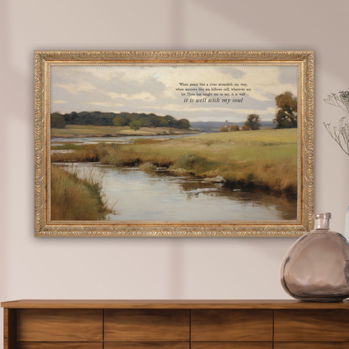 p. graham dunn Gold Frame - When Peace