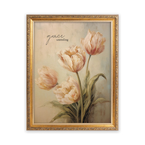 P. Graham Dunn Gold Framed Linen Art - Grace Unending