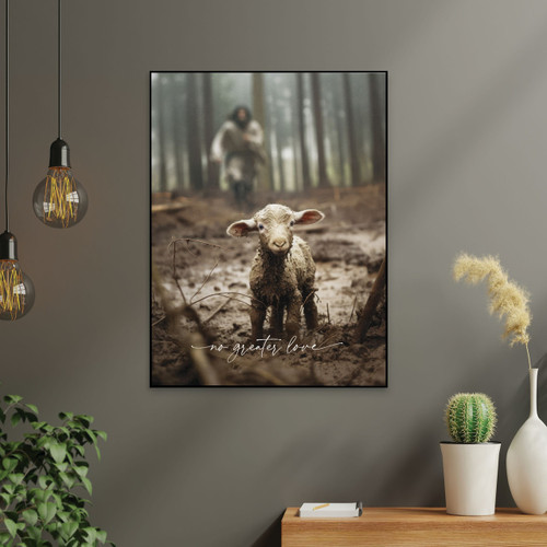 p. graham dunn I Am Found Collection Art Print - Lamb