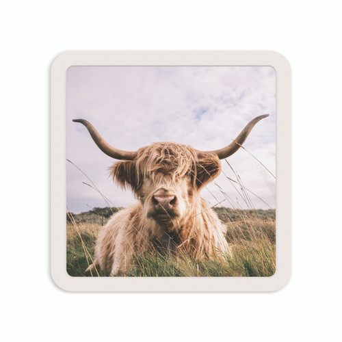 P. Graham Dunn Mini Ceramic Sign - Highland Cow