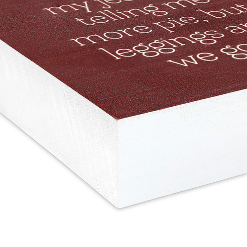 P. Graham Dunn No More Pie Wood Block